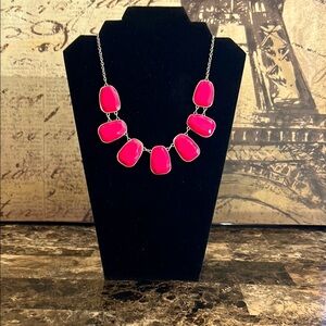 Charming Charlie Pink Statement Necklace EUC